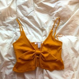 Sirens Mustard Crop Top